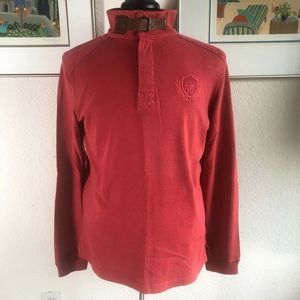 Harris Wilson Mens Henley UK‎ Long Sleeve Large NWT